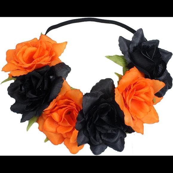 Floral Fall Rose Holiday Crown Festival Headbands Hippie Flower Headpiece